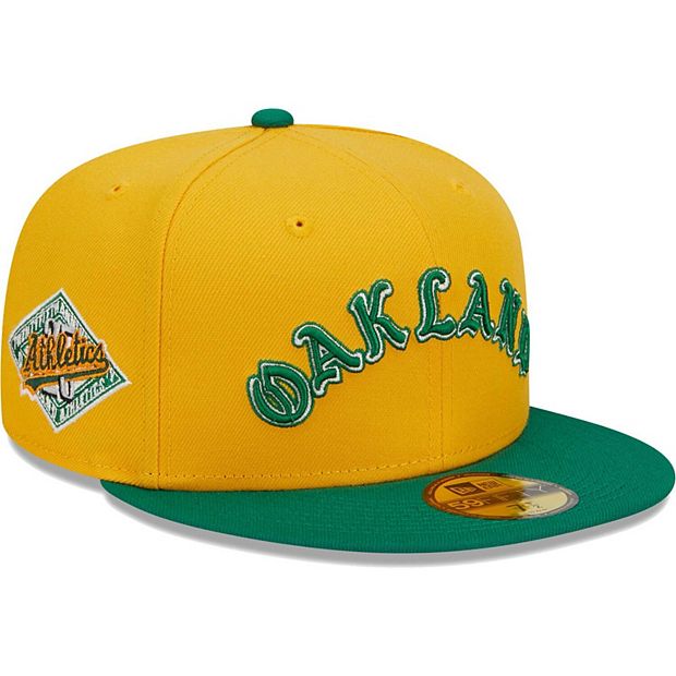 Men's Oakland Athletics New Era Green/Yellow MLB Team Classic