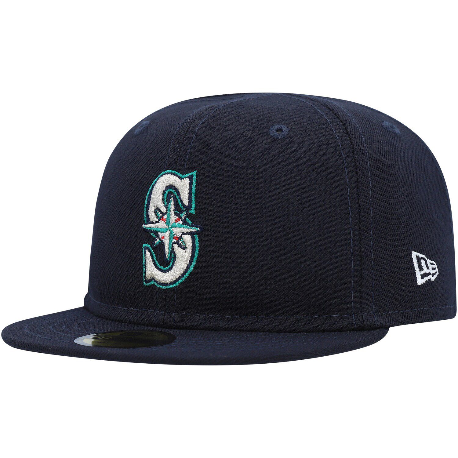 Men's New Era White/Black Seattle Mariners 40th Anniversary Primary Eye 59FIFTY Fitted Hat