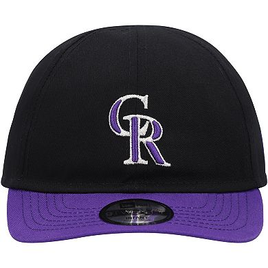 Infant New Era Black Colorado Rockies Team Color My First 9TWENTY Flex Hat