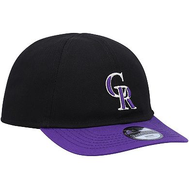 Infant New Era Black Colorado Rockies Team Color My First 9TWENTY Flex Hat