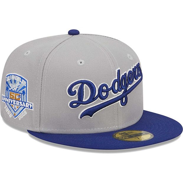 Los Angeles Dodgers New Era All Gray With White Logo 59FIFTY Fitted Hat