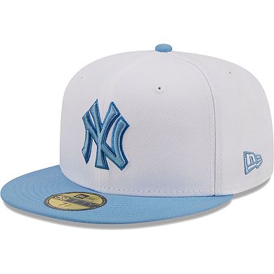 Men's New Era White New York Yankees Sky 59FIFTY Fitted Hat