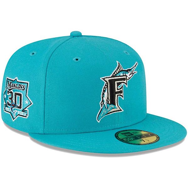 Men's New Era Teal Florida Marlins Cooperstown Collection Turn