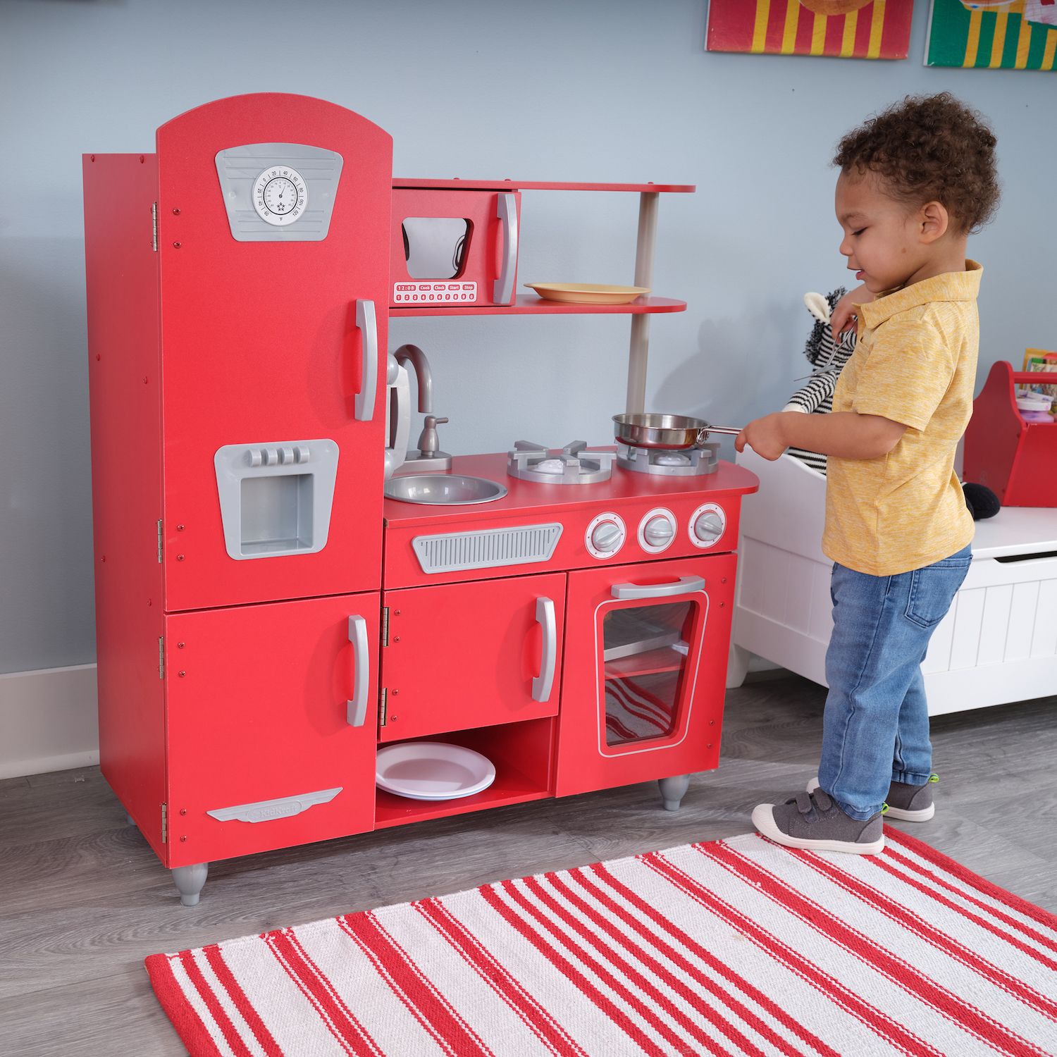 KidKraft Red Retro Kitchen   650607 ALT2