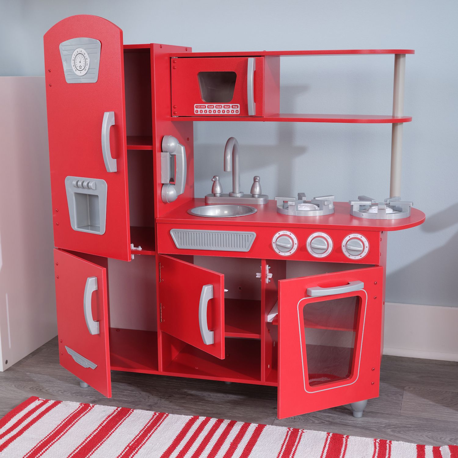 KidKraft Red Retro Kitchen   650607 ALT9