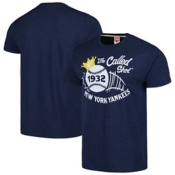 Men's Homage Navy New York Yankees The Called Shot Tri-Blend T-Shirt