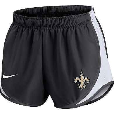 Women's Nike Black New Orleans Saints Plus Size Tempo Shorts