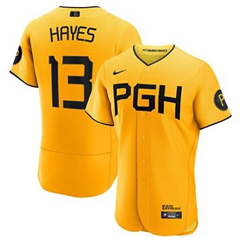 Men's Nike Ke'Bryan Hayes Gold Pittsburgh Pirates 2023 City Connect Authentic Player Jersey