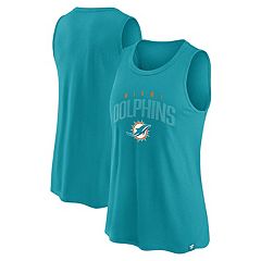 Men's Fanatics Branded Aqua Miami Dolphins Jersey Tackle V-Neck T-Shirt