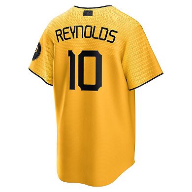 Men's Nike Bryan Reynolds Gold Pittsburgh Pirates 2023 City Connect Replica Player Jersey