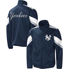 New York Yankees NIKE Blue Full Zip Windbreaker Dugout Jacket Men's XXL