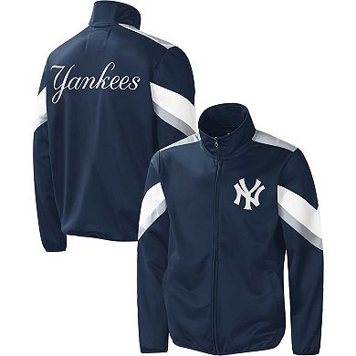 Men's G-III Sports by Carl Banks Navy New York Yankees Earned Run Full-Zip Jacket