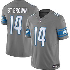 Men's Nike T.j. Hockenson Silver Detroit Lions Game Jersey