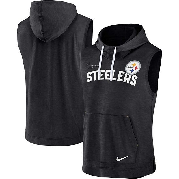 Nike Athletic (NFL Pittsburgh Steelers) Men's Sleeveless Pullover Hoodie.