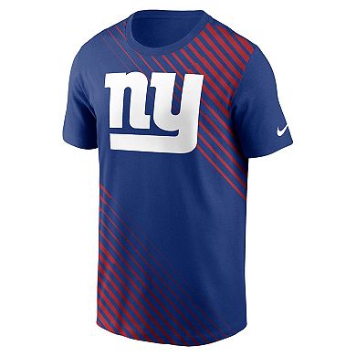 Men's Nike  Royal New York Giants Yard Line Fashion Asbury T-Shirt