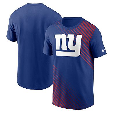 Men's Nike  Royal New York Giants Yard Line Fashion Asbury T-Shirt