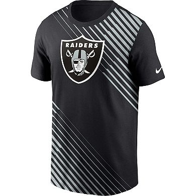 Men's Nike  Black Las Vegas Raiders Yard Line Fashion Asbury T-Shirt