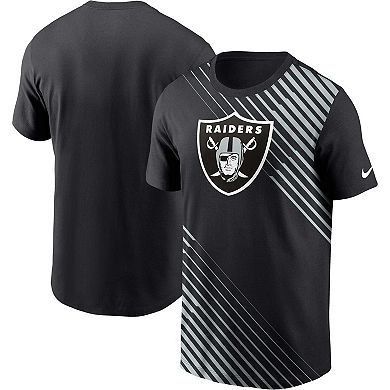 Men's Nike  Black Las Vegas Raiders Yard Line Fashion Asbury T-Shirt