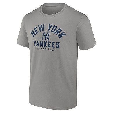 Men's Fanatics Branded Navy/Gray New York Yankees Player Pack T-Shirt ...