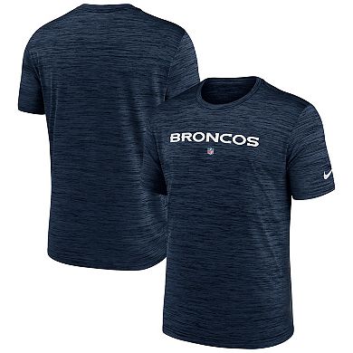 Men's Nike Navy Denver Broncos Velocity Performance T-Shirt