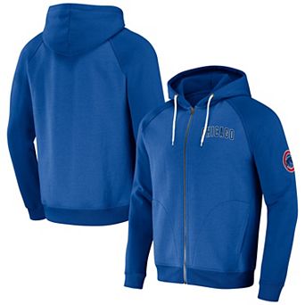 Men's Darius Rucker Collection by Fanatics Royal Chicago Cubs Raglan Full-Zip Hoodie
