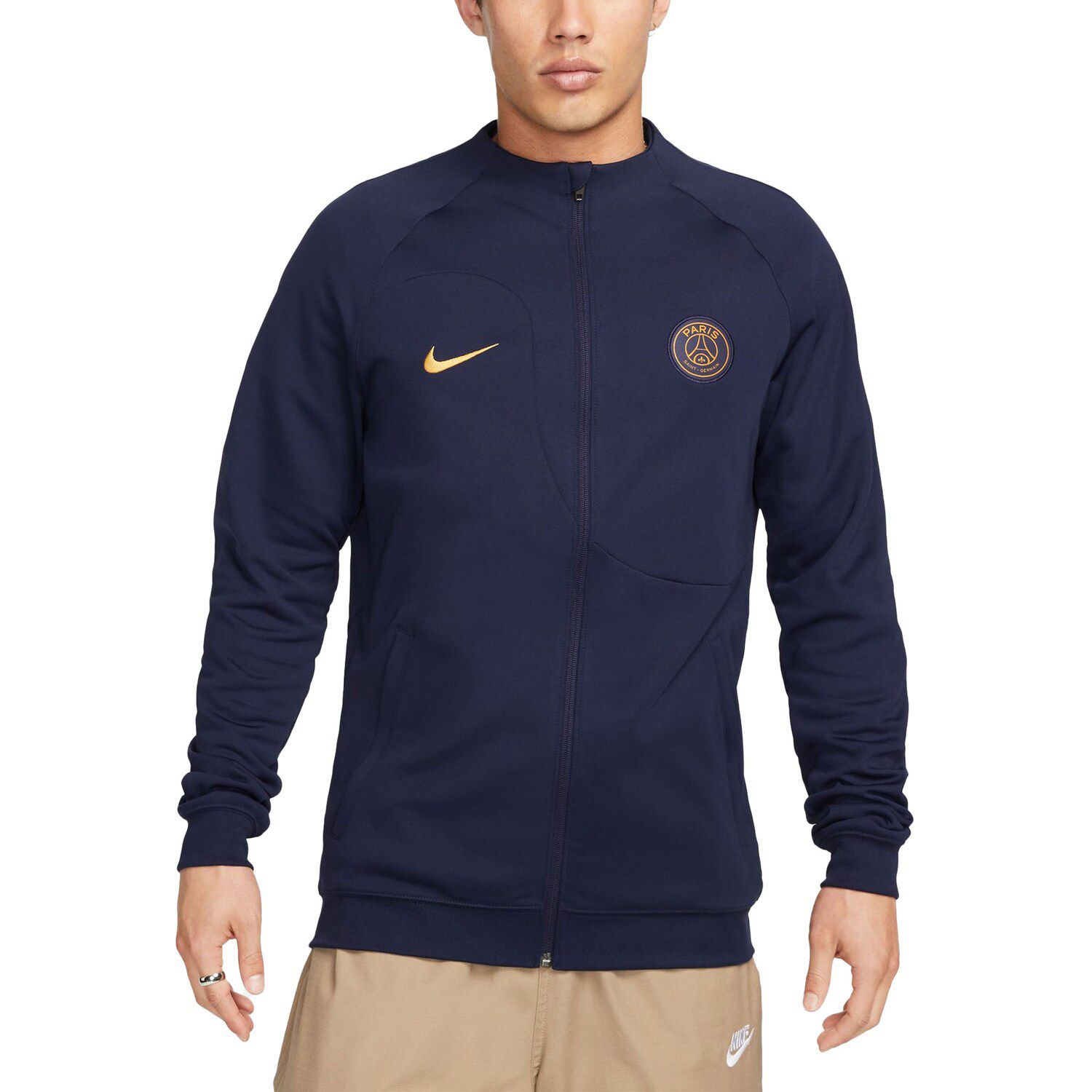 Men's Nike Navy Paris Saint-Germain 2023 Academy Pro Anthem Full