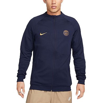 Men's Nike Navy Paris Saint-Germain 2023 Academy Pro Anthem Full-Zip Jacket
