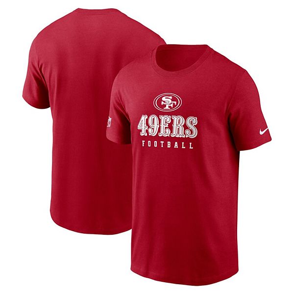 Men's Nike Scarlet San Francisco 49ers Sideline Performance T-Shirt