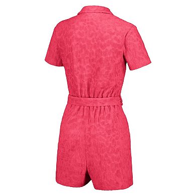 Women's Lusso Pink St. Louis Cardinals Trixie Cheetah Romper