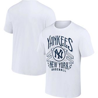 Men's Darius Rucker Collection by Fanatics White New York Yankees Distressed Rock T-Shirt
