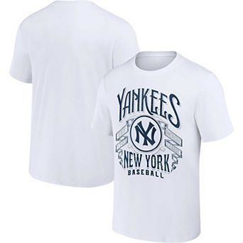 Men's Darius Rucker Collection by Fanatics White New York Yankees Distressed Rock T-Shirt