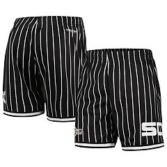 Men's Majestic Black Chicago White Sox Big & Tall Mesh Shorts