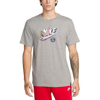 Men's Nike Heather Gray Paris Saint-Germain Futura T-Shirt
