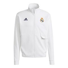 Men's adidas Blue Real Madrid AEROREADY Full-Zip Hoodie Windbreaker Jacket