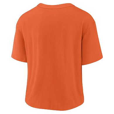 Women's Nike Orange/Navy Denver Broncos High Hip Fashion T-Shirt