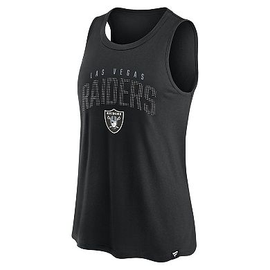 Women's Fanatics Black Las Vegas Raiders Classic Rhine Tank Top