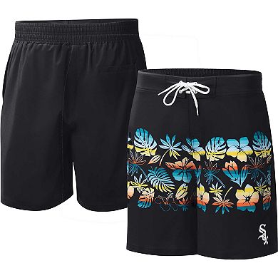 Men's G-III Sports by Carl Banks  Black Chicago White Sox Breeze Volley Swim Shorts