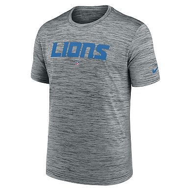 Men's Nike Gray Detroit Lions Velocity Performance T-Shirt