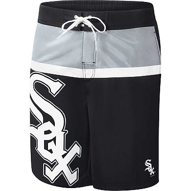 Men's G-III Sports by Carl Banks Black Chicago White Sox Sea Wind Swim Shorts