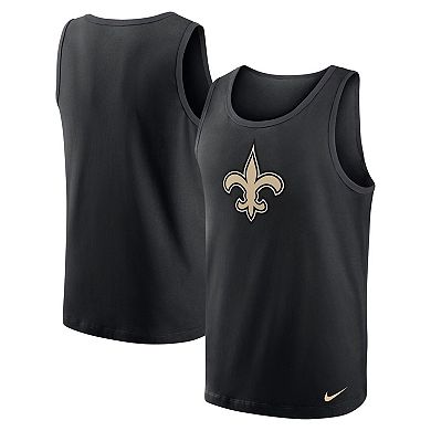 Men's Nike Black New Orleans Saints Tri-Blend Tank Top