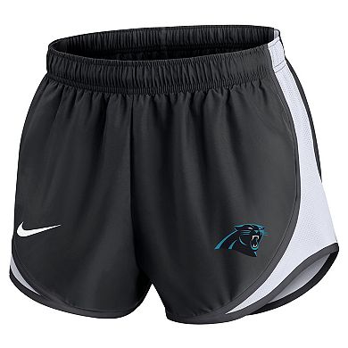 Women's Nike Black Carolina Panthers Tempo Shorts