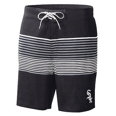 Men's G-III Sports by Carl Banks Black Chicago White Sox Coastline Volley Swim Shorts