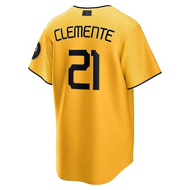 Men's Nike Roberto Clemente Gold Pittsburgh Pirates 2023 City Connect Replica Player Jersey