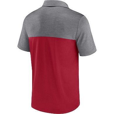 Men's Fanatics Branded Crimson/Gray Oklahoma Sooners Polo