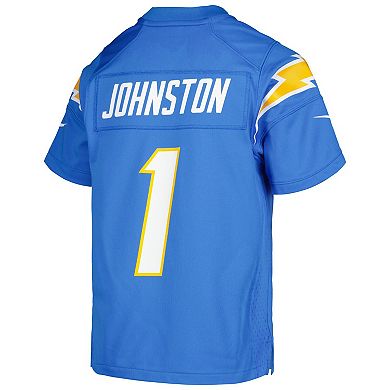 Youth Nike Quentin Johnston Powder Blue Los Angeles Chargers Game Jersey