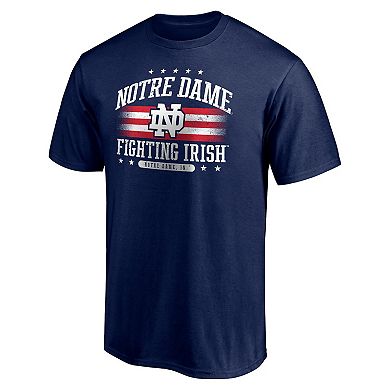 Men's Fanatics Branded Navy Notre Dame Fighting Irish Americana T-Shirt