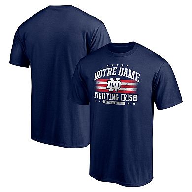 Men's Fanatics Branded Navy Notre Dame Fighting Irish Americana T-Shirt