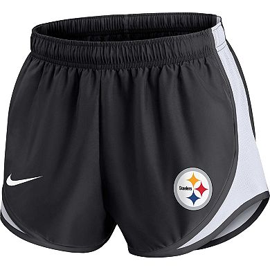 Women's Nike Black Pittsburgh Steelers Performance Tempo Shorts