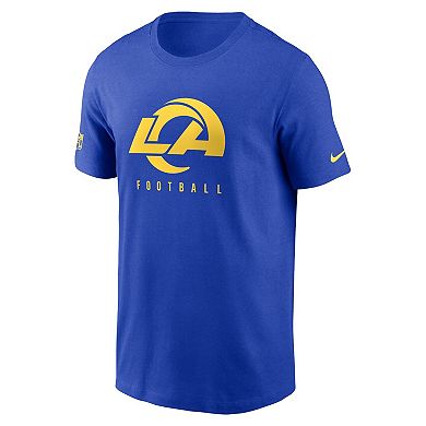 Men's Nike  Royal Los Angeles Rams Sideline Performance T-Shirt