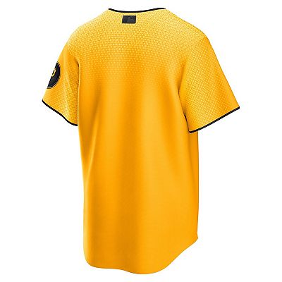 Men s Nike Gold Pittsburgh Pirates 2023 City Connect Replica Jersey